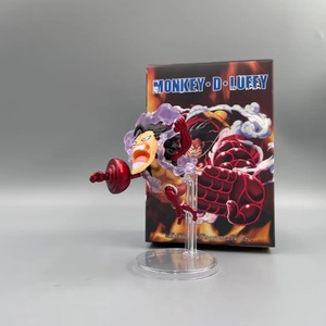 10cm 5 pièces/ensemble GK <span class=keywords><strong>WCF</strong></span> Gear quatrième 4 singe D <span class=keywords><strong>Luffy</strong></span> PVC Anime Figure Q Version modèle dessin animé jouet - Product Image 4