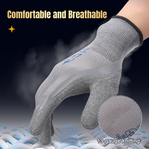 XINGYU Guantes de Mano con Revestimiento de Látex, Guantes de Trabajo Profesionales, Transpirables y Seguros - Product Image 5
