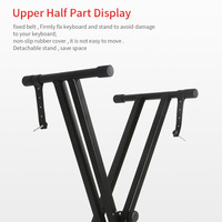 Factory Direct Q-2XC-1 Adjustable Double X Keyboard Stand for Piano - Professional Keyboard Instruments Musical Accessories