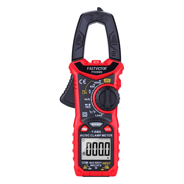 206D Multi Function High Quality AC DC Voltage Current Tester Clamp Multimeter with Capacitance & Resistance Measurement