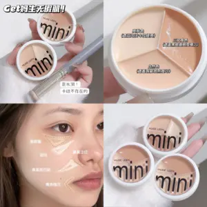 3 Color Concealer To Cover Acne Marks Moisturizing Foundation Make-up Cream To Brighten And Repair Appearance