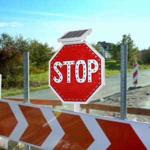 36 pulgadas portátil <span class=keywords><strong>Solar</strong></span> Powered LED Light Fabricación Iluminado <span class=keywords><strong>Road</strong></span> <span class=keywords><strong>Traffic</strong></span> <span class=keywords><strong>Sign</strong></span> Display Intermitente Señales de tráfico - Product Image 5