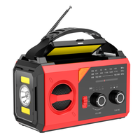 Radio d'urgence solaire à manivelle 20000 mAh avec lampe de lecture et batterie externe USB, fabriquée à Shenzhen