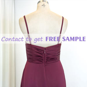 TEENYEE Más Popular <span class=keywords><strong>Boda</strong></span> Invitado Pierna Slit Barato <span class=keywords><strong>Vestidos</strong></span> <span class=keywords><strong>de</strong></span> dama <span class=keywords><strong>de</strong></span> honor Sexy Fucsia Vestido <span class=keywords><strong>de</strong></span> dama <span class=keywords><strong>de</strong></span> honor para fiesta nupcial - Product Image 5