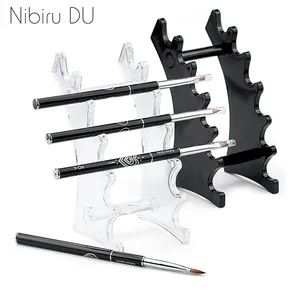 1 Set Nail <b>Brush</b> Holder Stand Salon Pen Rack Accessoire <b>Brushes</b> for Manicure Tool Acrylic Nail Art <b>Brush</b> Holder Carrier Storage - Product Image 2