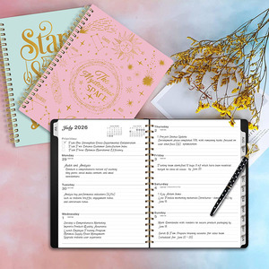 Nouveau carnet A4 spirale 2026 avec estampage à chaud, planificateur <span class=keywords><strong>de</strong></span> planning, gestion du temps, enregistrement du <span class=keywords><strong>travail</strong></span>, agenda <span class=keywords><strong>de</strong></span> bureau, papeterie professionnelle, cadeau - Product Image 4