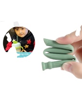 Meilleures ventes Accessoires de bar Pailles pliables en silicone réutilisables avec brosse de nettoyage