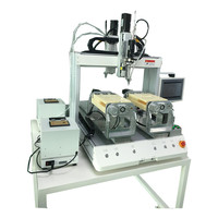 Machine de fixation de vis automatique BBA Desktop XYZ 2 tournevis localiser l'arrière et l'avant avec système de contrôleur PLC pour le vissage robotique
