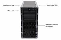 Server Menara T630 Rekondisi Dual Intel Xeon E5-2600 v4 Workstation Penyimpanan yang Dapat Dipasang di Rak