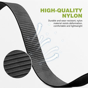 Großhandel Kunststoff Schnalle Leinwand Outdoor Taktische Nylon Gürtel Casual Männer Gürtel Jagd Wandern Sport gürtel - Product Image 3