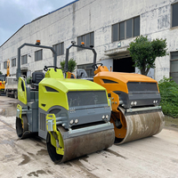 Mini-compacteur vibrant à tambour lisse de 3 tonnes à vendre, mini-compacteur routier de 1 tonne pour le compactage des fossés