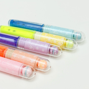 Top vết miễn phí nhiều màu xiên chất lỏng <span class=keywords><strong>Highlighter</strong></span> cho Cô gái đẹp Mực công nghệ Nhựa Bộ - Product Image 3