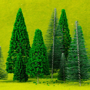 Micro paysage bricolage fait à la main architectural sable Table matériaux ensemble pin arbre Simulation en bois plastique décor à la maison pour le bureau - Product Image 1