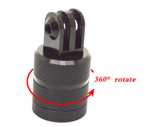 Adaptateur universel en alliage d'aluminium rotatif à 360 degrés pour la fixation de caméra d'action pour GoPro Hero 13 12 11 10 <span class=keywords><strong>9</strong></span> 8 7 6 5 4 3 2 DJI Insta360 - Product Image 2
