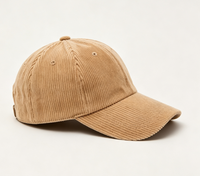 Casquette de baseball unisexe en velours côtelé personnalisable – Style sportif, automne/hiver, plusieurs couleurs, sur commande, logo brodé personnalisé