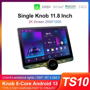 TS18 carradio Android bt-kích hoạt màn hình cảm ứng Car DVD Player Carplay DSP 11.5 đa phương tiện kim cương 2K Android Car Stereo - Product Image 4