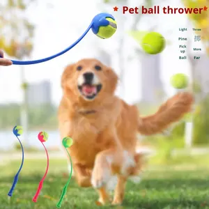 Giocattolo interattivo per cani da addestramento all'aperto lanciatore di palline di plastica e lanciatore di palline che sporcano le mani forniture per cani - Product Image 2