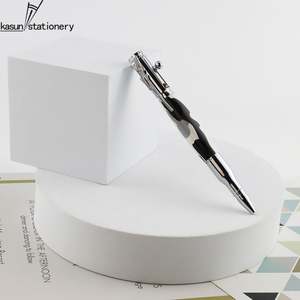 Nouveau design créatif : Stylo pistolet à action à ressort en forme de balle avec clip en métal motif fusil et logo personnalisé, idéal pour cadeau d'affaires - Product Image 5