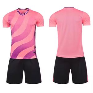 Maillot de football personnalisé en polyester à séchage rapide de haute qualité, avec logo imprimé par transfert thermique sur le devant, décontracté, vierge, à manches courtes - Product Image 6