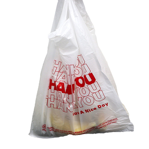 Hot Sales Eco Friendly T Shirt <b>Bags</b> Vest Handle Gravure Printed Biodegradable Markets Home Use - Product Image 5