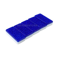OEM ODM Domino Usine Taille Standard Bleu Logo Personnalisé Dominos Lucite Plateau Domino Jeu Double 9 Set