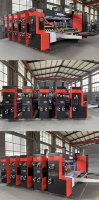 Imprimante flexographique à 3 couleurs entièrement automatique HUAZHU Lead Edge Feeding, machine d'impression et de découpe pour cartons ondulés