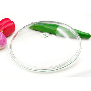 Tapa de vidrio de borosilicato para utensilios de cocina, tapa plana arqueada de varios tamaños, 16-32cm, gran oferta - Product Image 2