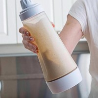 Mélangeur de pâte manuel pour crêpes, gaufres et pancakes, avec graduations de mesure, en PP – Modèle best-seller