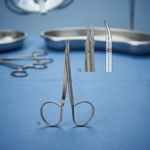Tijeras Quirúrgicas de Precisión Stevens de 110 mm, de Acero, Manuales - Product Image 2