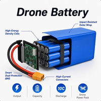 Paket Baterai Lithium Ion Khusus Drone UAV Jarak Jauh 51.8V 40Ah Kapasitas Tinggi untuk UAV Pertanian VTOL Pesawat Angkat Berat