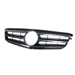 กระจังหน้ารถเมอร์เซเดส-เบนซ์ ซี-คลาส W204 แบบแท่งเดี่ยว สีดำเงิน ทำจากพลาสติก ABS สำหรับกันชนหน้า - Product Image 1