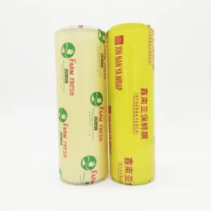 Transparan Berkualitas Tinggi Stretch Film Roll Jumbo PVC Cling Film