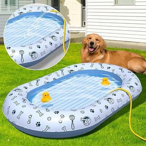 Inflatable Dog Pool PVC Pet Float Summer Water Toy for Dogs Outdoor Use - Product Image 1