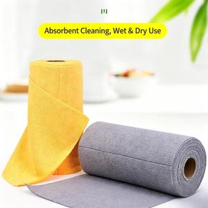 20*20Custom Logo <b>Microfiber</b> Cleaning Cloth Roll, Tearable Reusable Absorbent Kitchen <b>Towels</b> for Household Cleaning - Product Image 6