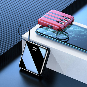 휴대용 미니 파워뱅크 10000mAh 대용량 고속 충전 10W USB-C & 마이크로 USB LED 디스플레이 플라스틱 울트라 슬림 - Product Image 4