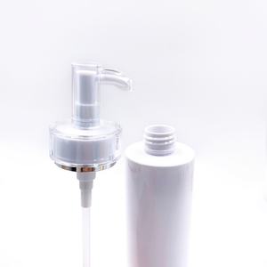 Bouteilles en plastique PET blanches à épaule plate, très vendues, pour shampoing, huile corporelle et après-shampoing, flacon cosmétique en plastique - Product Image 3