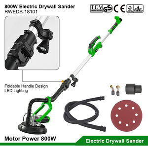 Lijadora Eléctrica de Pared de 800W, Herramienta Industrial para Pulir Superficies de Pared, Lijadora de Pared con Luz LED y Barra Extensible - Product Image 6