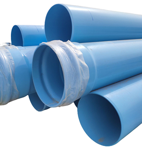 Su borusu 10 15 16 18 20 inç çaplı pvc hattı su tüpü plastik 450mm 500mm boru