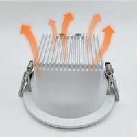 Spot encastré LED rond 75 mm à trou ouvert anti-éblouissement pour salon, chambre et bureau – Vente directe usine