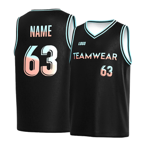 Maillots de basket-ball personnalisés pour équipe, design vierge, vente en gros, impression par sublimation - Product Image 2