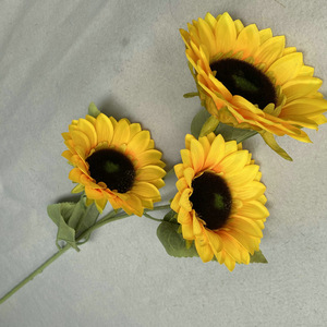 Lo-304 Hight Chất Lượng Đám Cưới Trang Trí Nội Thất Giả Hoa Hướng Dương Hoa 9 Đầu Lụa Hoa Hướng Dương Bó Hoa Nhân Tạo - Product Image 2
