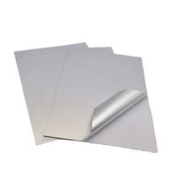 Excellent papier PET A4 80um argent mat PET auto-adhésif étanche 50 pièces adapté aux imprimantes thermiques à jet d'encre/Laser autocollant