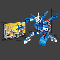 WOMA TOYS Grosir Murah Kustom Rakit Robot Transformasi Model Blok Bangunan Set untuk Anak-anak Permainan DIY