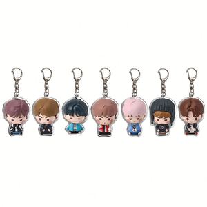 Llavero de acrílico personalizado de doble cara, con diseños de dibujos animados, música, anime, estrellas, estilo humano y de marca, fabricado en China - Product Image 1