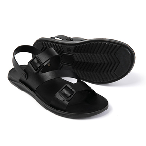 Chaussures antidérapantes pour hommes, tongs de plage d'extérieur, couleur unie simple, respirantes, semelle résistante à l'usure, pantoufles d'intérieur EUR 39-47 - Product Image 4