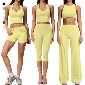 Leggings a Zampa Attillati Oner Active, Gilet e Reggiseno Sportivo da Donna, Pantaloncini da Corsa Sexy Hot, Capri da Palestra, Abbigliamento Sportivo Attivo per Donna - Product Image 1