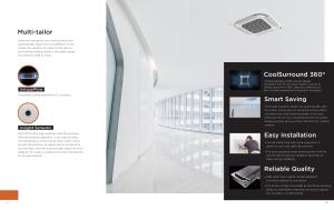 <span class=keywords><strong>Midea</strong></span> Smart 24000btu Modo de viento suave cassette de cuatro vías montaje en techo multi split VRF vrv sistema inversor de aire acondicionado - Product Image 4