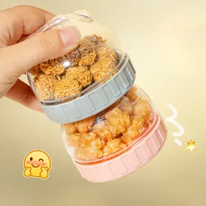 Zenidoo L-261 Plastic Food <b>Storage</b> Jar Sealed Preservation Container Spice Candy-Eco-Friendly Portable <b>Kitchen</b> Tool Camping - Product Image 5