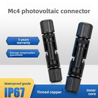 Connecteur Photovoltaïque MC4 pour Panneaux Solaires – Fiches Mâle et Femelle Étanche et Ignifuge pour Câblage de Modules PV