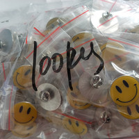 Happy Fun Smile Yellow Smile Face Enamel Gloss Pin Badge